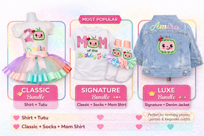 Cocomelon Birthday Outfit for girls