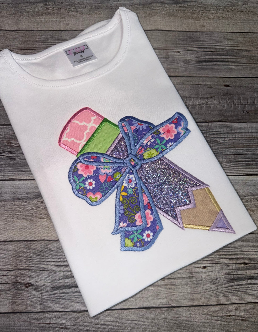 Personalizable Pencil Bow Shirt