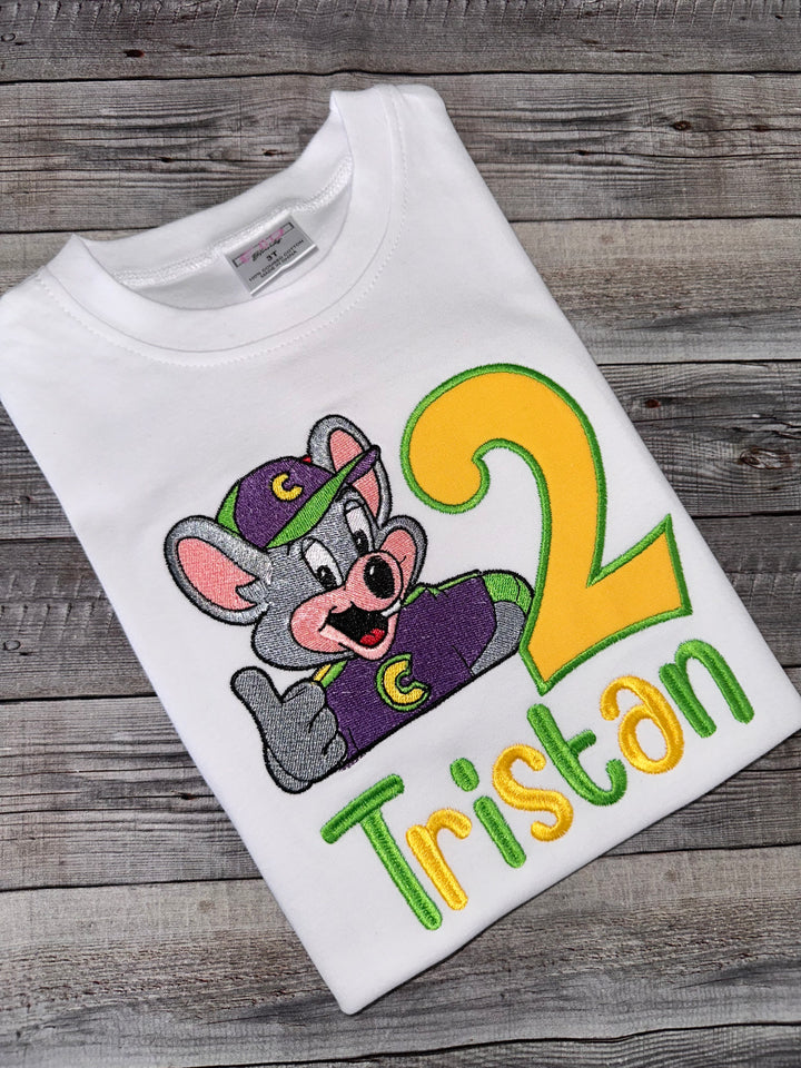 ChuckE Cheese Birthday Shirt | Personalized Boys Outfit