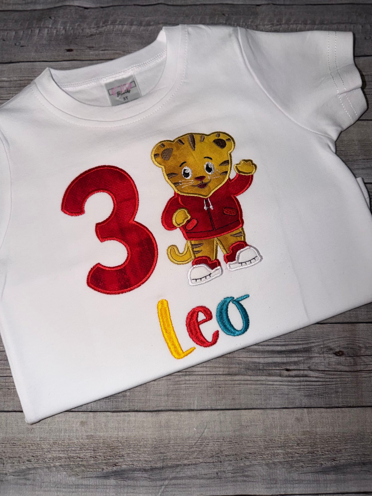 Customized Daniel Tiger Inspired Birthday Shirt – Personalized Toddler Birthday Shirt