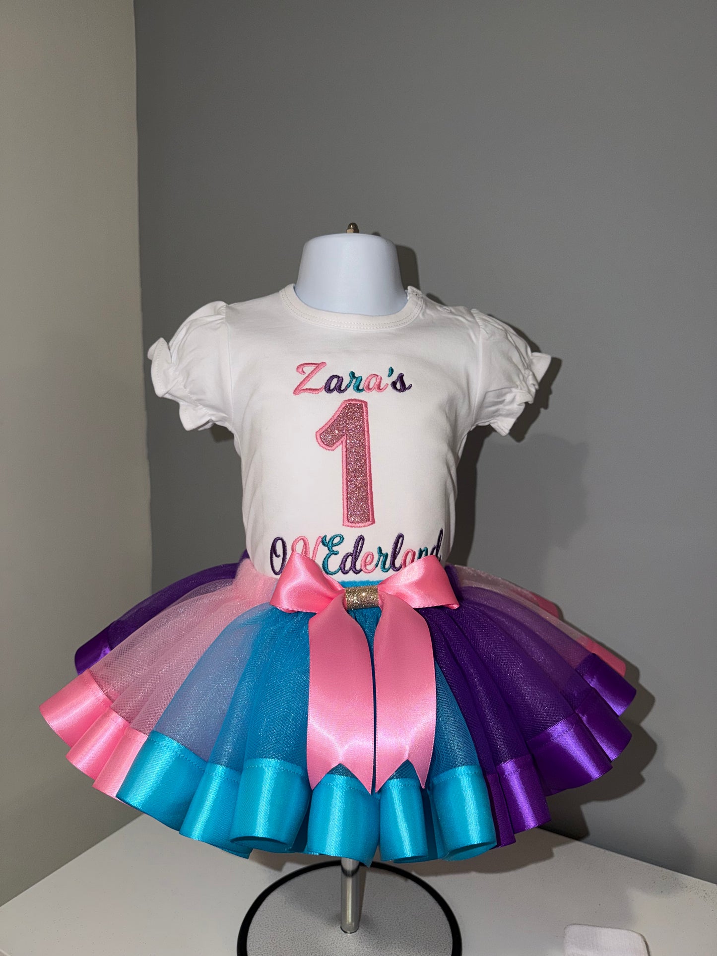 Personalized 1st birthday outfit for girls|Custom First Birthday tutu set