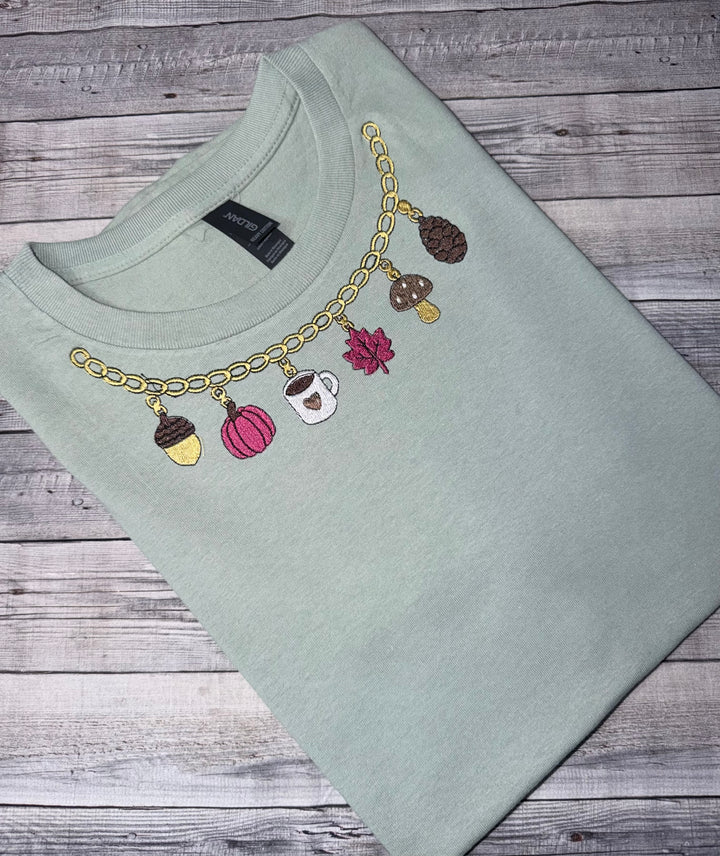 Fall Charm Embroidered Shirt