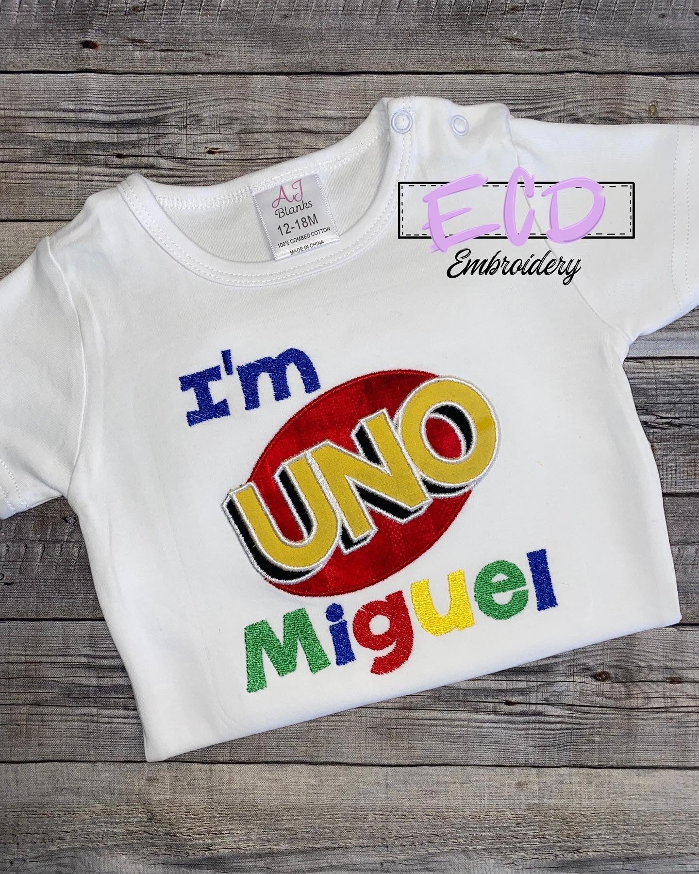 I’m Uno birthday shirt(boy)