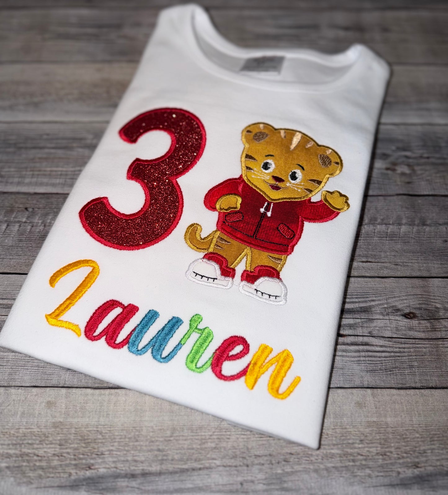 Daniel Tiger Inspired Birthday Shirt – Personalized Toddler Birthday-girl