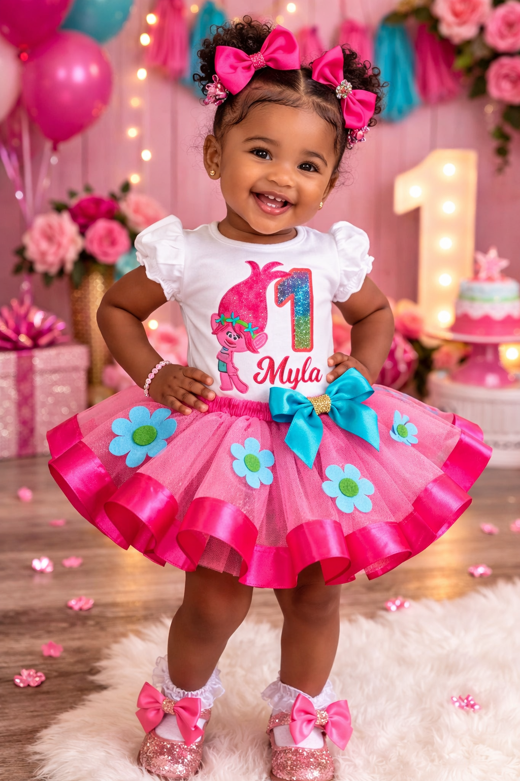 Trolls Birthday outfit for girls Tutu Set – Personalized Girl Birthday Outfit