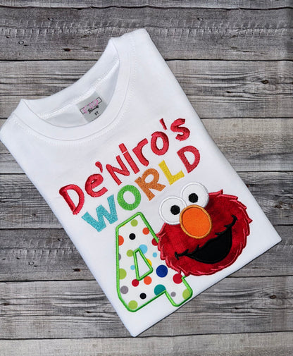 Elmo’s World birthday shirt
