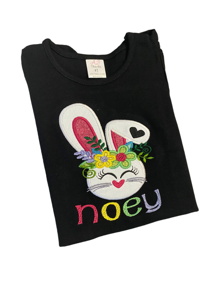 Easter glitter Bunny Shirt