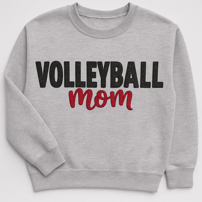 Volleyball Mom Embroidered  Sweatshirt