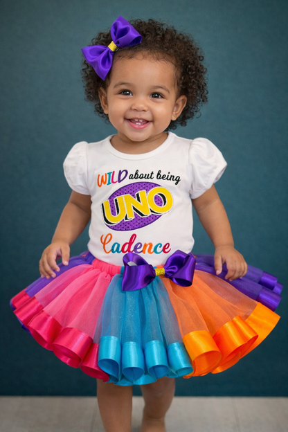 Wild about Uno Birthday Outfit| Uno Flip theme