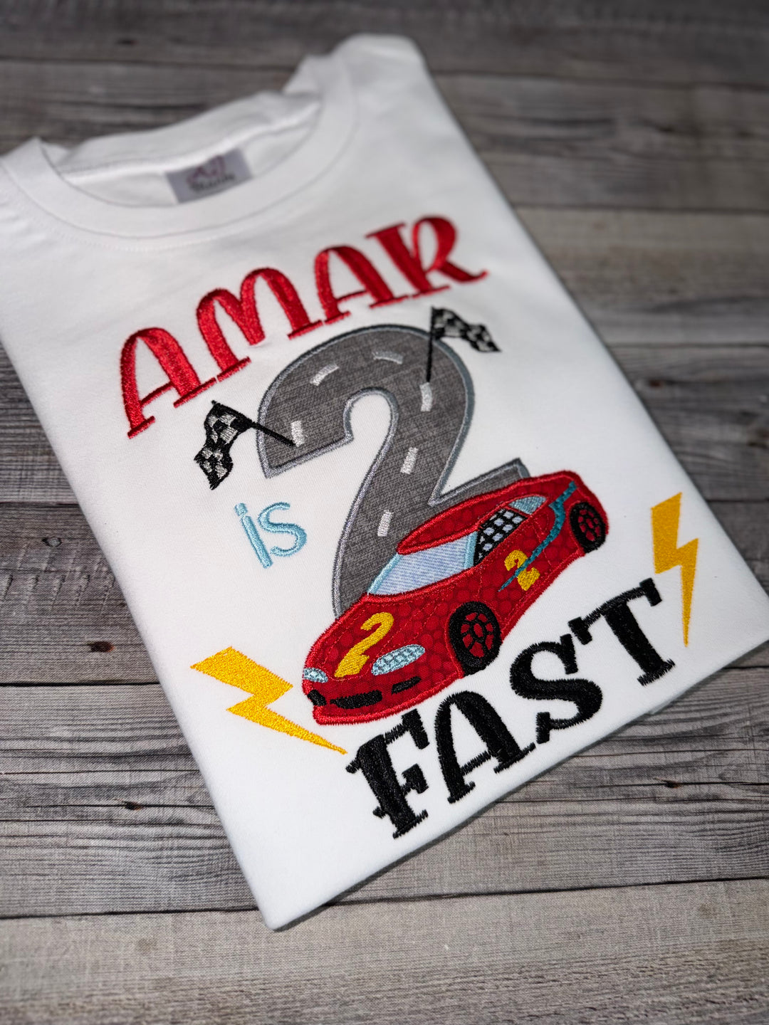 Race Car 2nd Birthday Shirt
