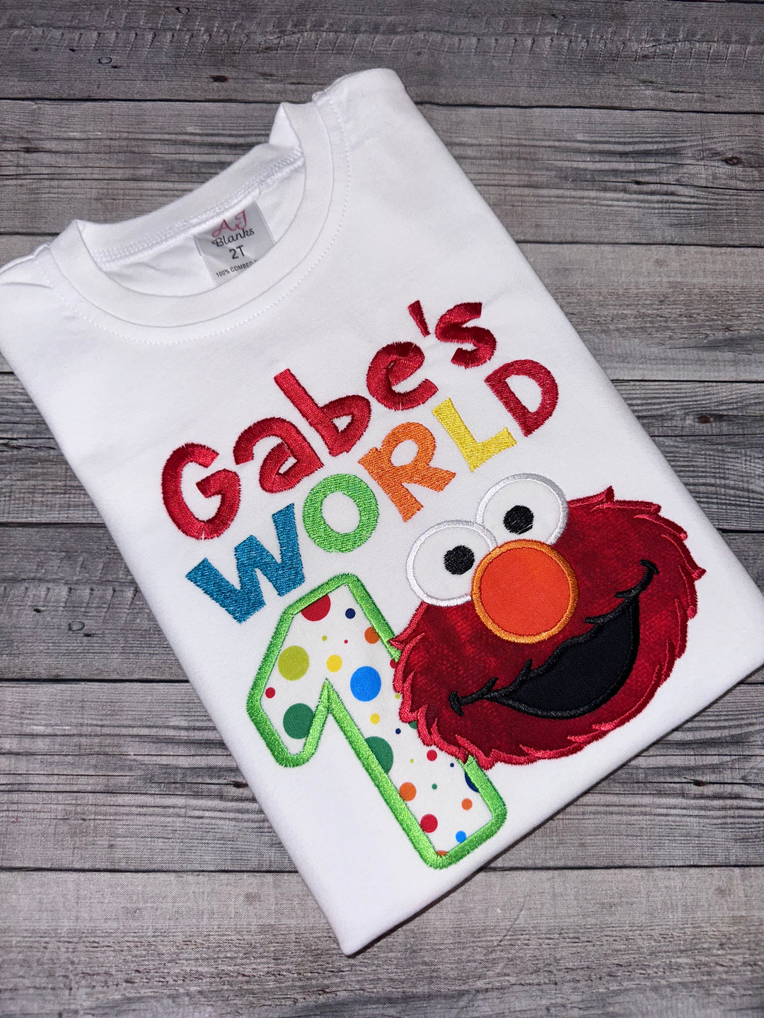 Personalized Elmo-Inspired Birthday Shirt|Custom Birthday Shirt for boys
