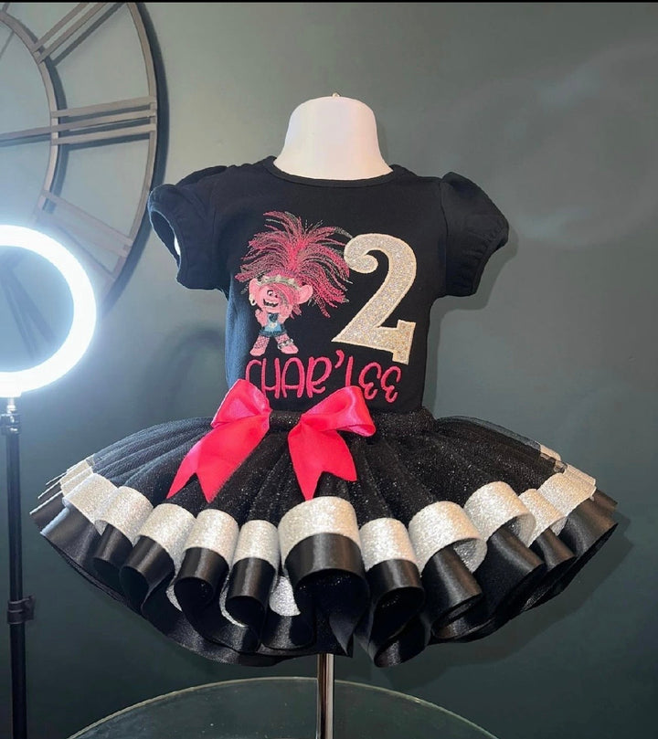 Rock Star Poppy 2nd Birthday Outfit