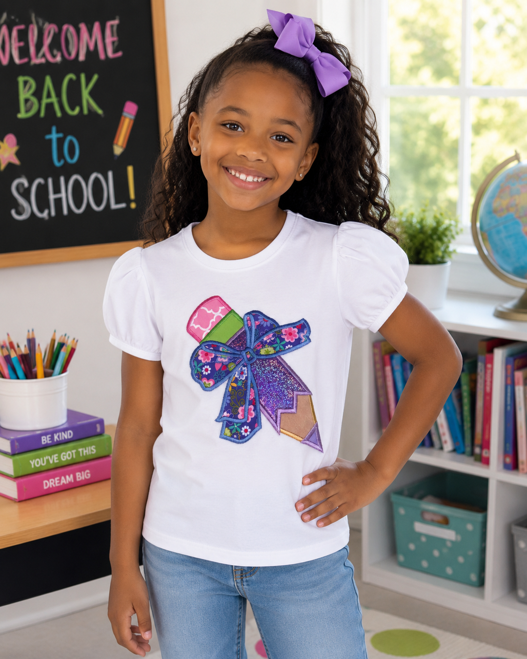 Personalizable Pencil Bow Shirt