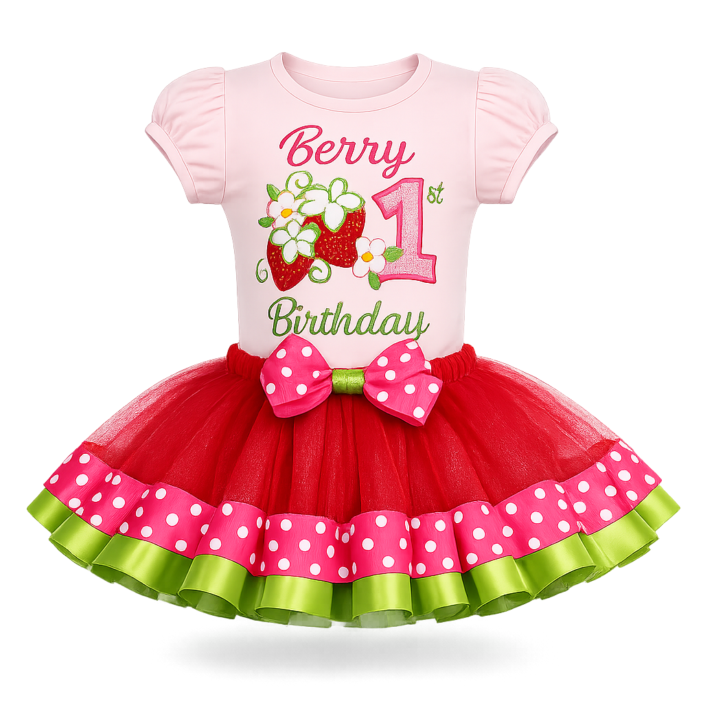 Berry 1st Birthday Outfit