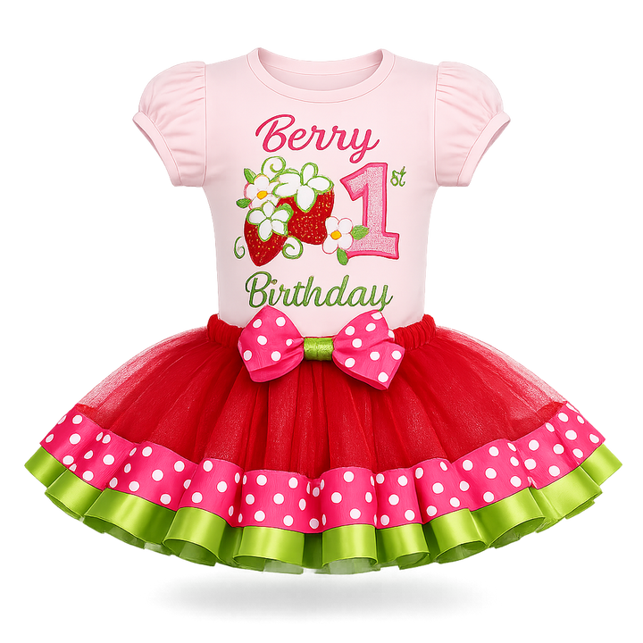 Berry 1st Birthday Outfit
