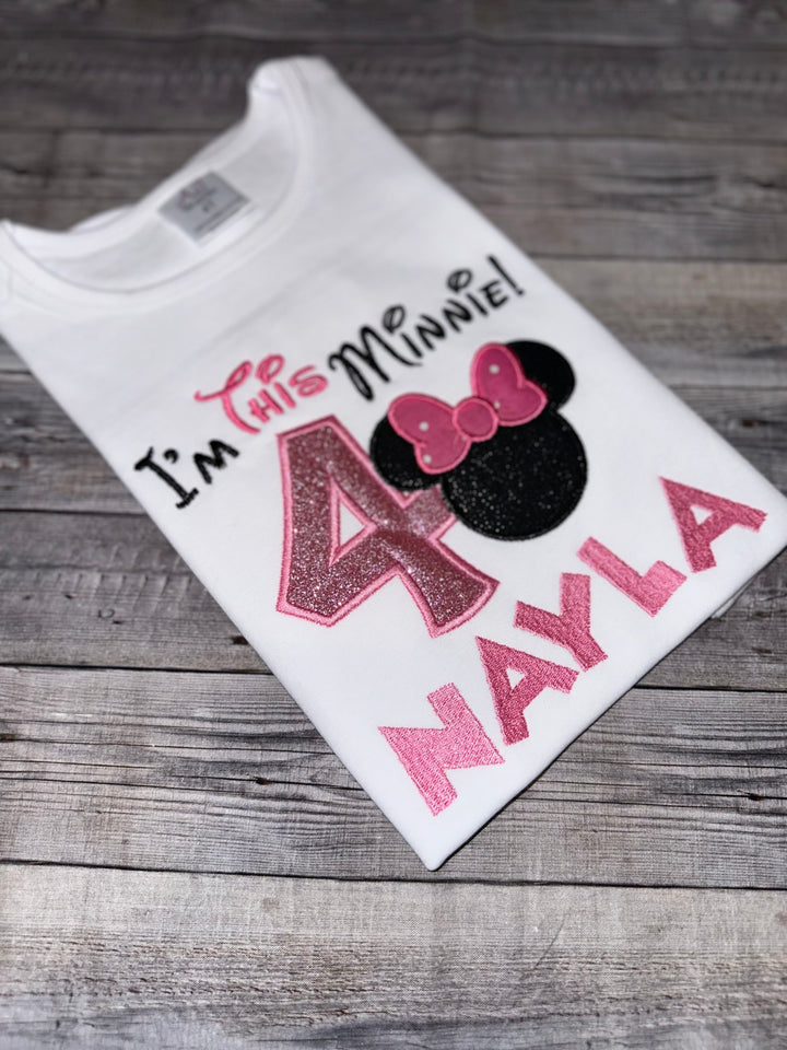 Personalized I’m This Minnie Birthday Shirt