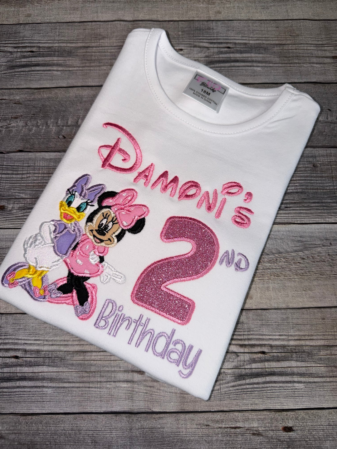 Personalized Minnie &amp; Daisy inspired Birthday tutu set for girls|Custom Birthday Outfit