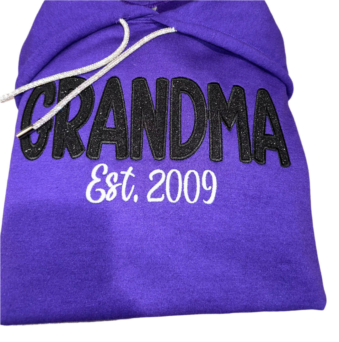 Personalizable Embroidered Mama Hoodie