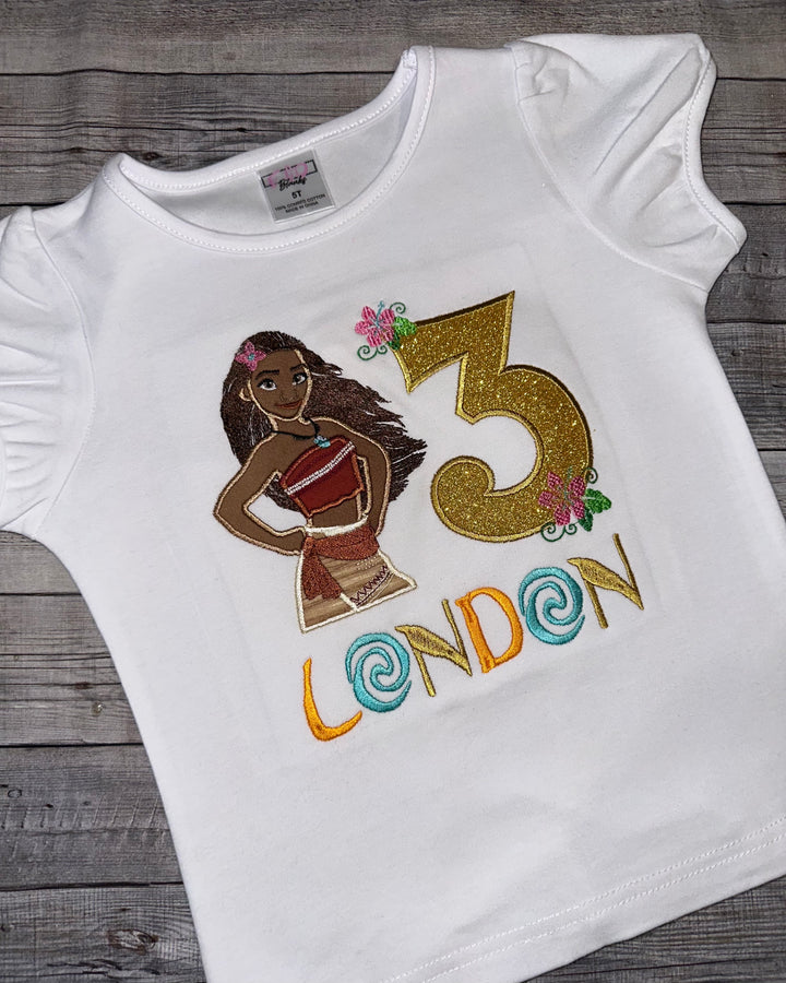 Moana Inspired 3rd Birthday Tutu Outfit