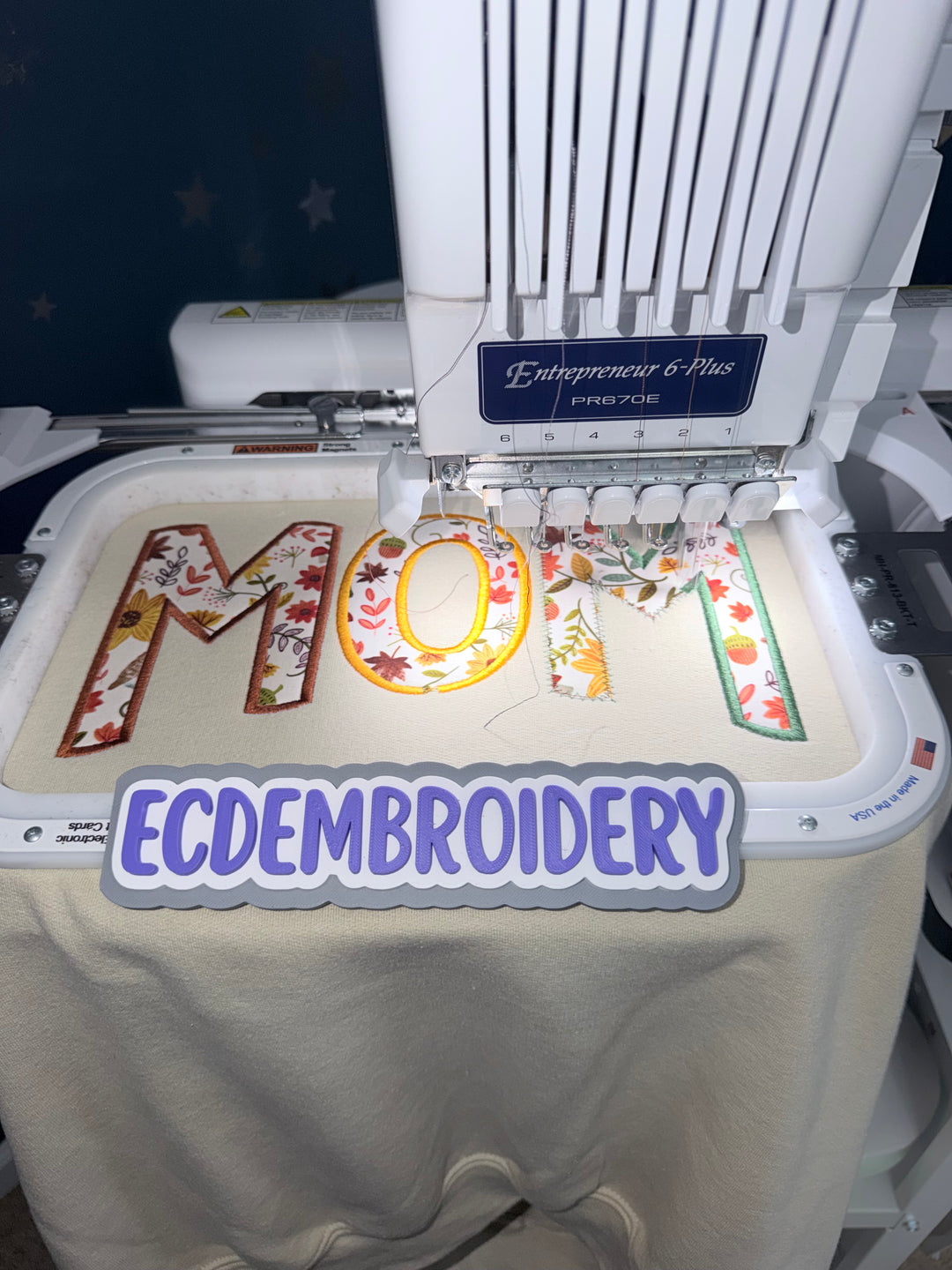 Floral MOM Fall Crewneck