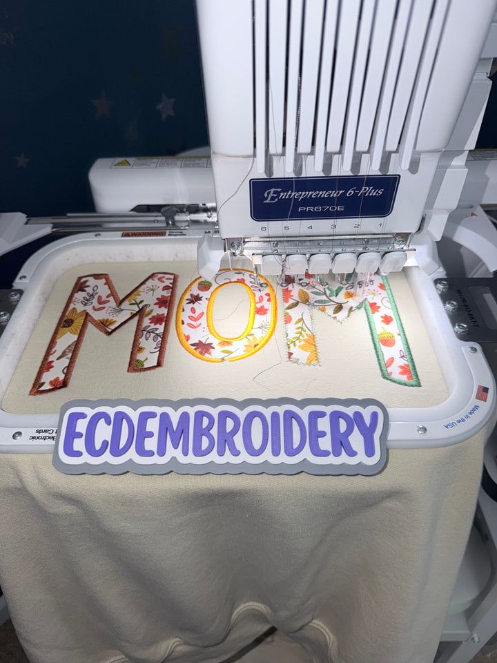 Floral MOM Fall Crewneck