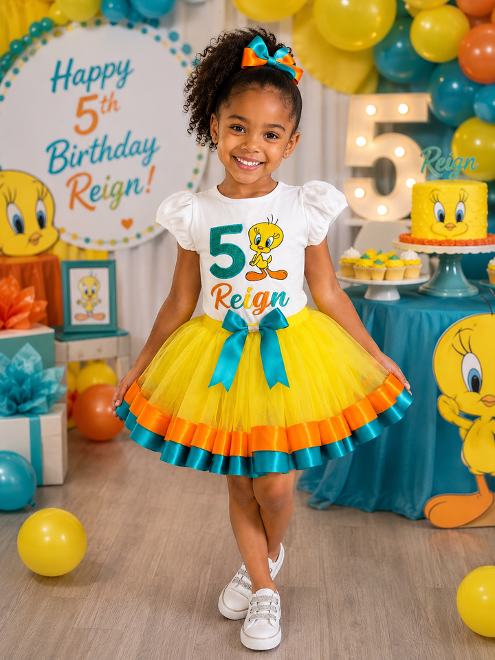 Tweety 5th Birthday Tutu Set