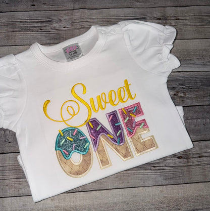 Sweet ONE Birthday Outfit for Girls| Pastel Rainbow Tutu Set| Sizes 0M-12y
