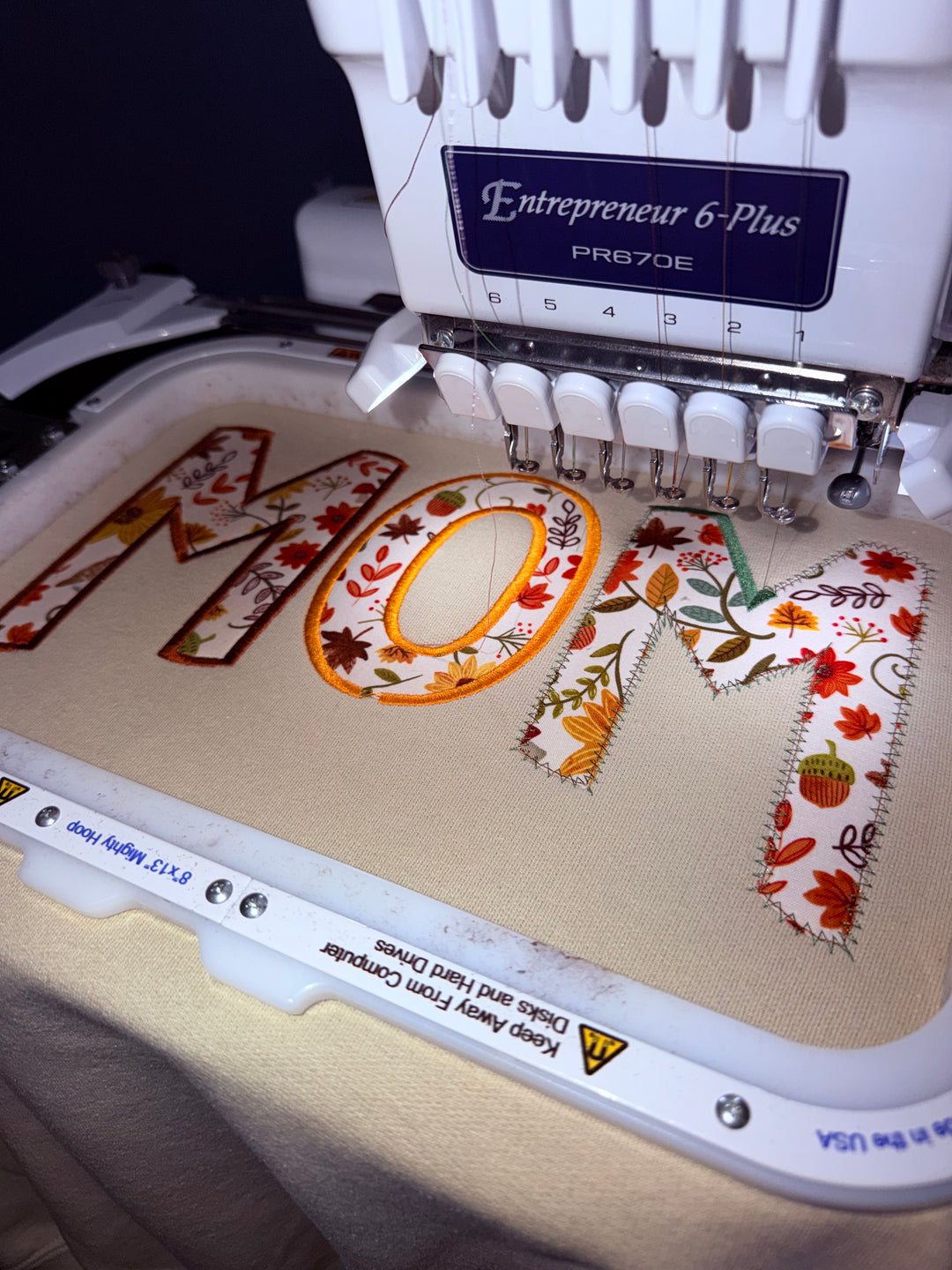 Floral MOM Fall Crewneck