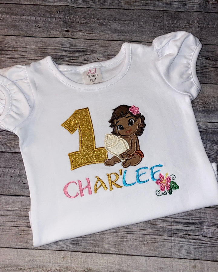 Baby Moana Inspired 1st birthday outfit