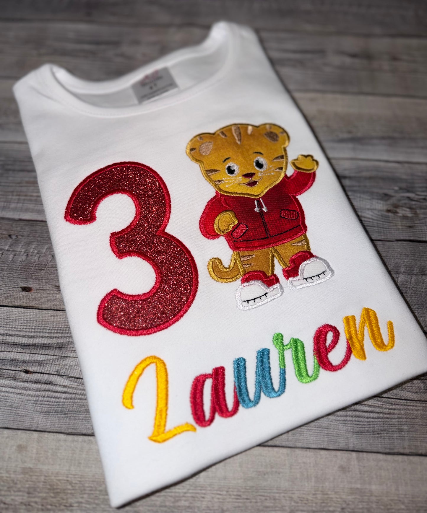 Daniel Tiger Inspired Birthday Shirt – Personalized Toddler Birthday-girl