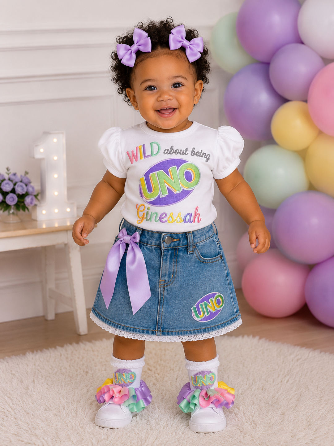 Wild about being Uno 1st Birthday Outfit