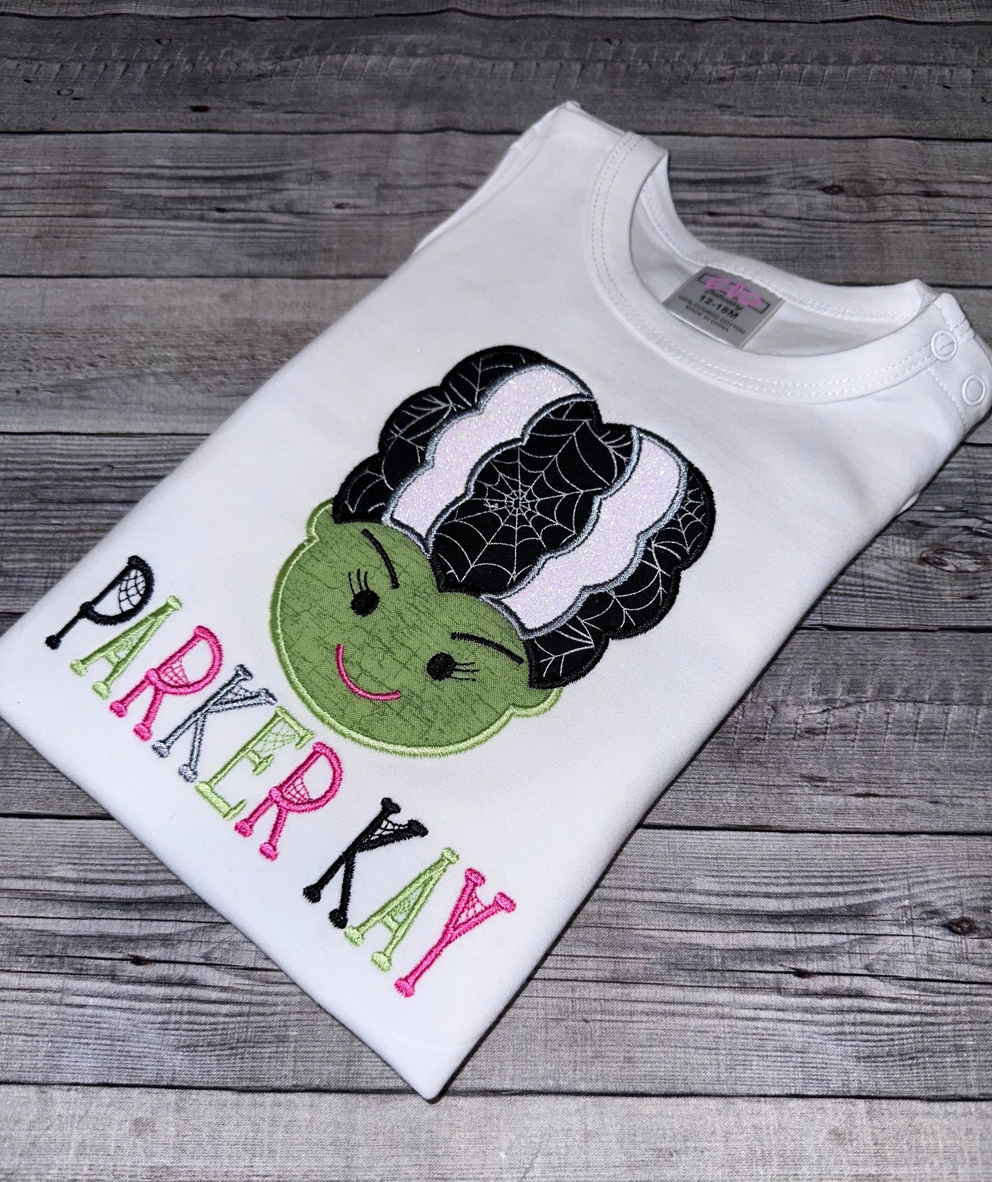 Bride of Frankenstein Halloween shirt for girls