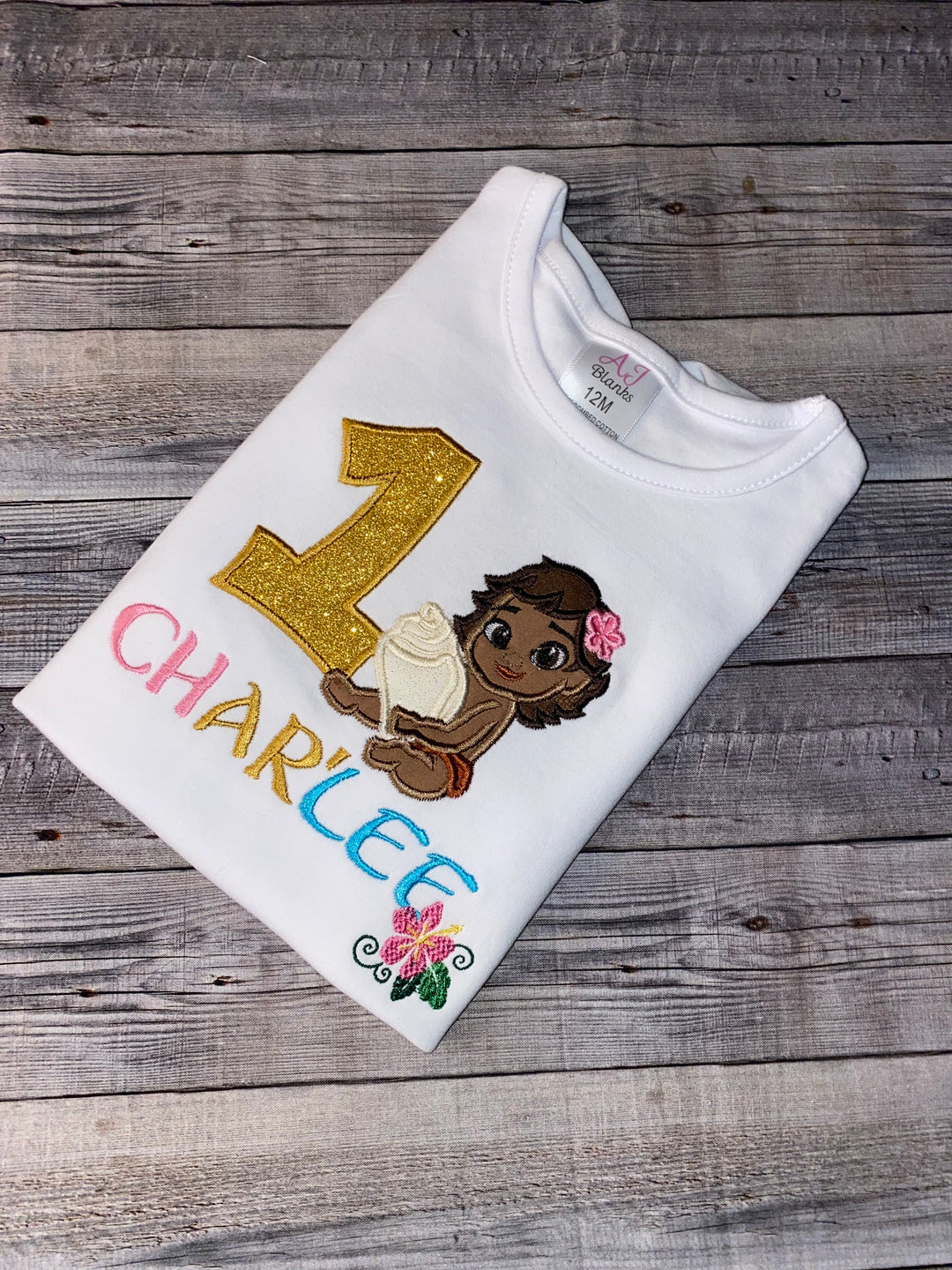 Baby Moana Inspired 1st birthday outfit
