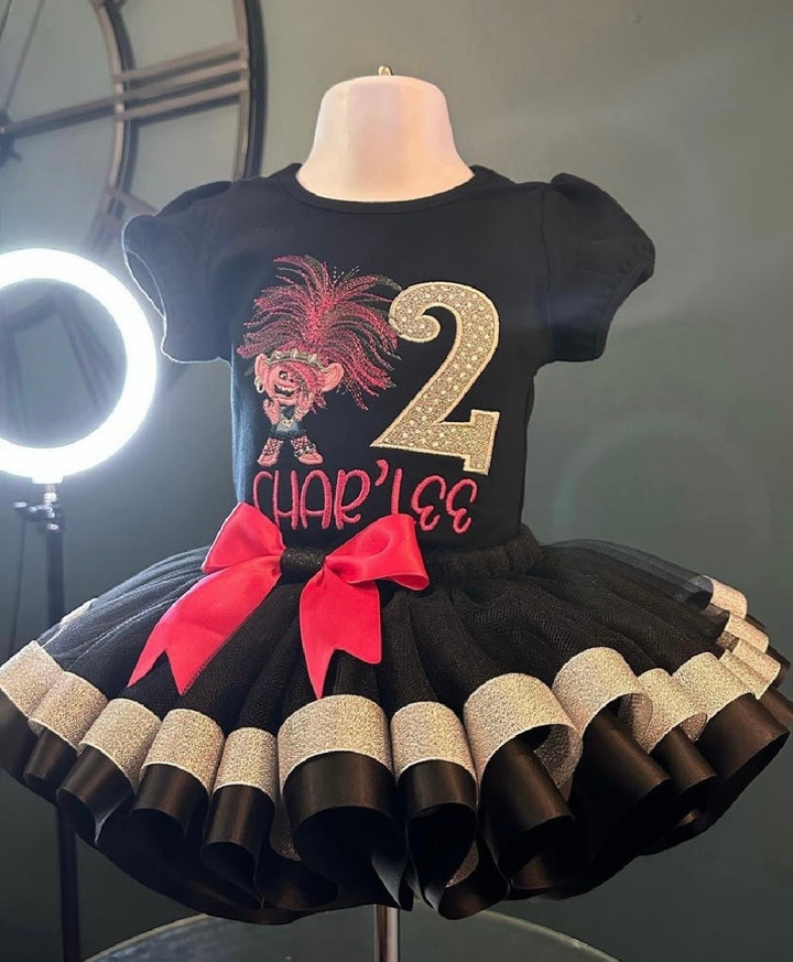 Rock Star Poppy 2nd Birthday Outfit