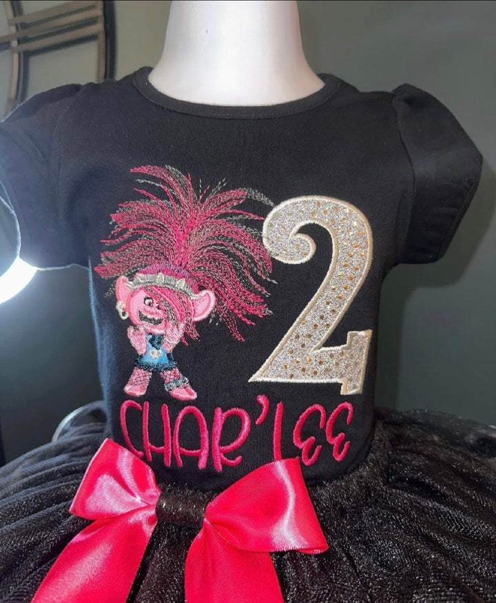 Rock Star Poppy 2nd Birthday Outfit