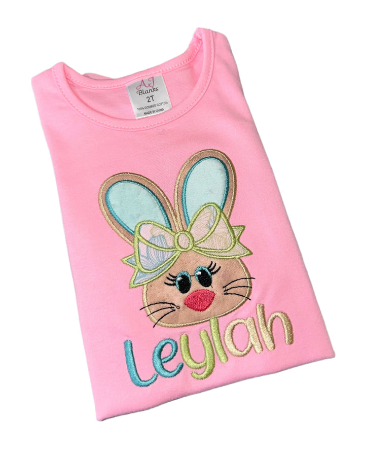 Personalize Easter Bunny w/bow Shirt