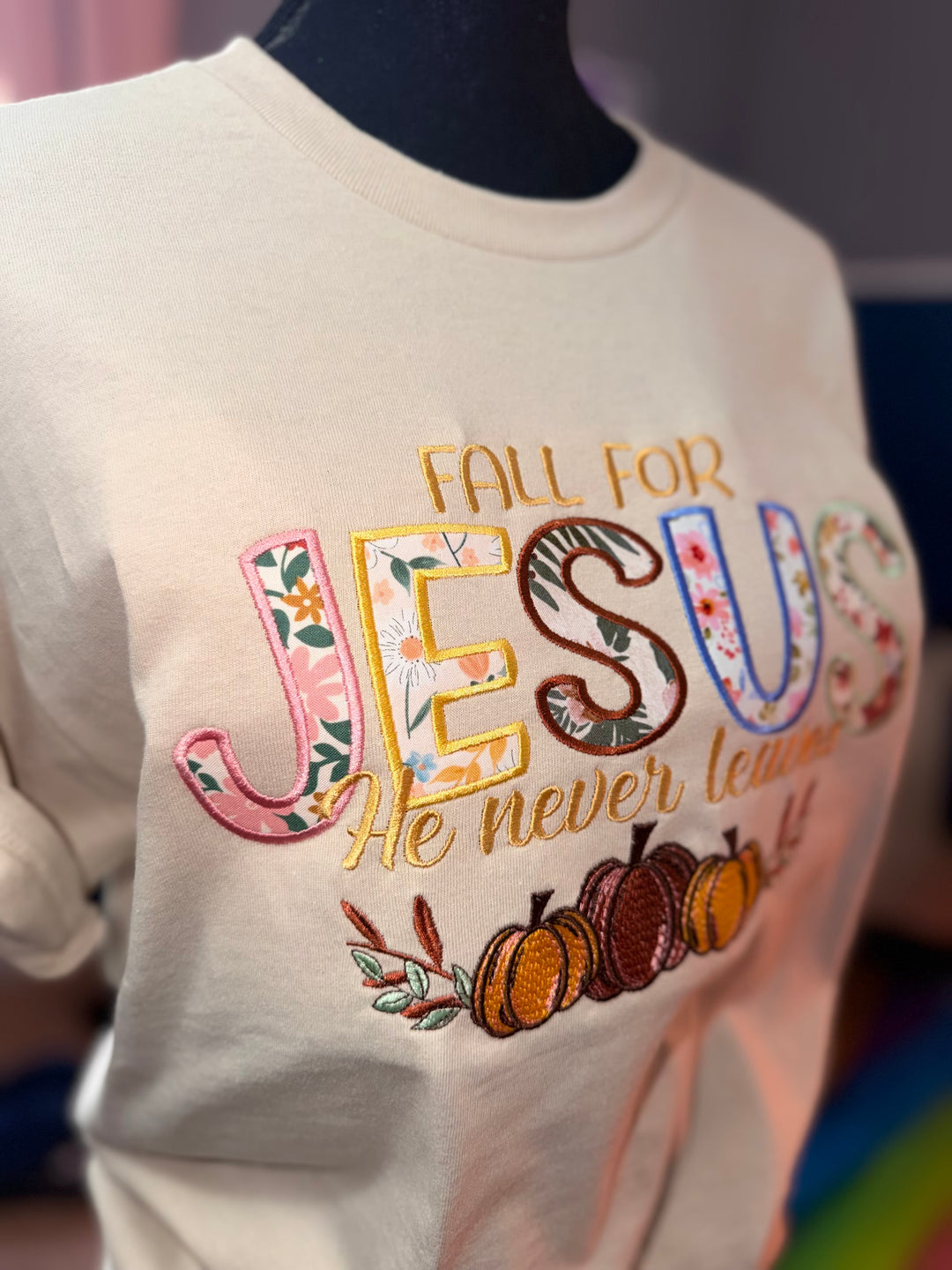 Fall for Jesus Floral Shirt