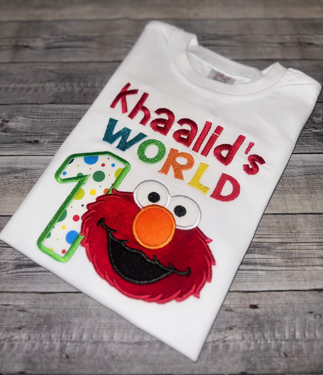 Personalized Elmo-Inspired Birthday Shirt|Custom Birthday Shirt for boys