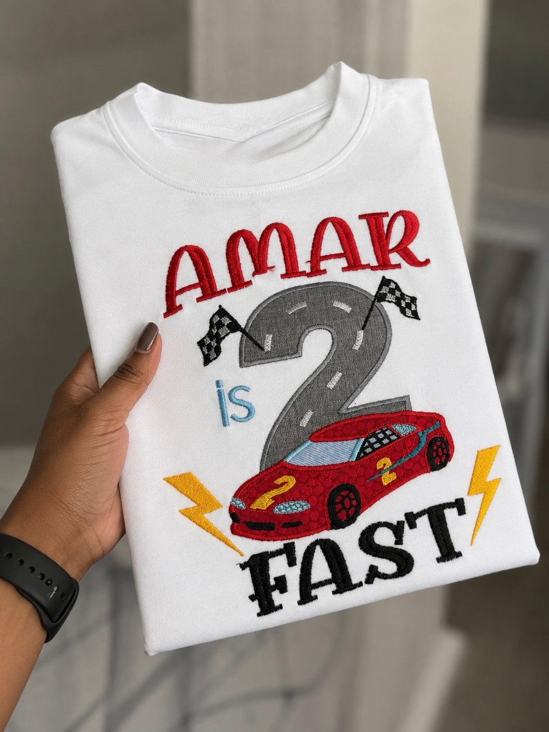 Race Car 2nd Birthday Shirt