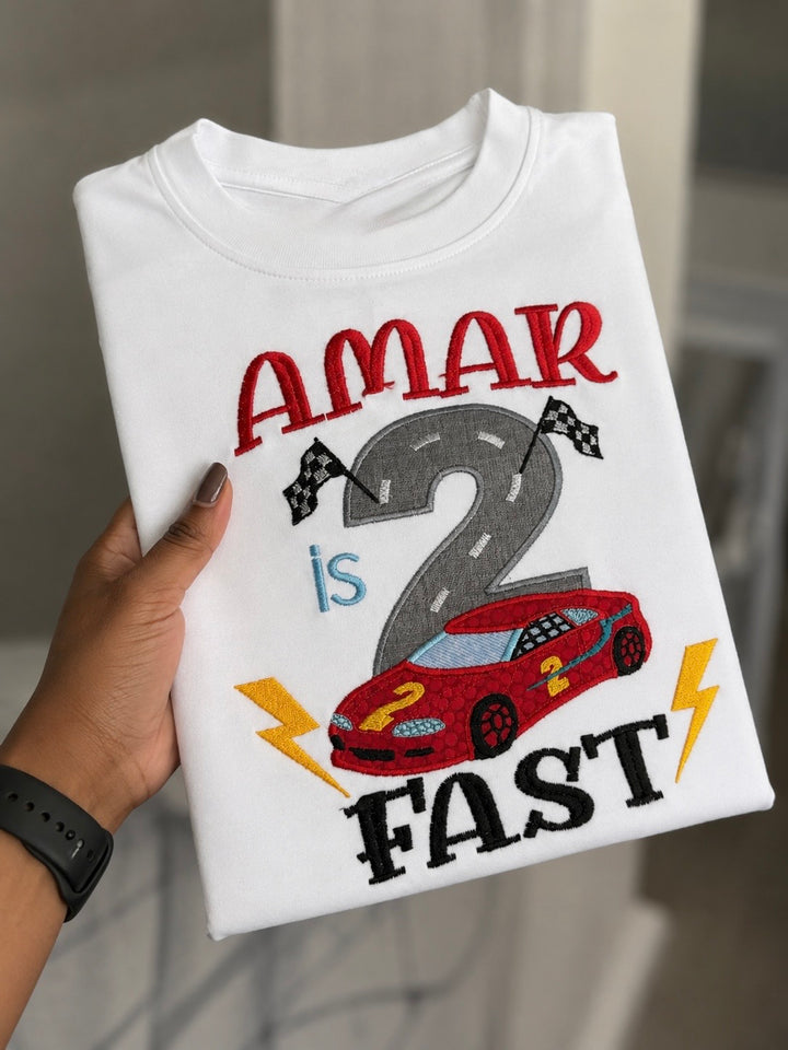 Race Car 2nd Birthday Shirt