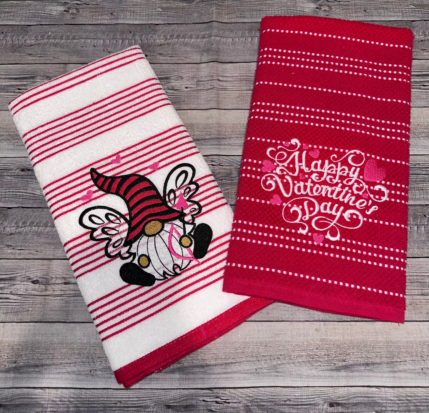 Valentine's Day towel set- ready to ship