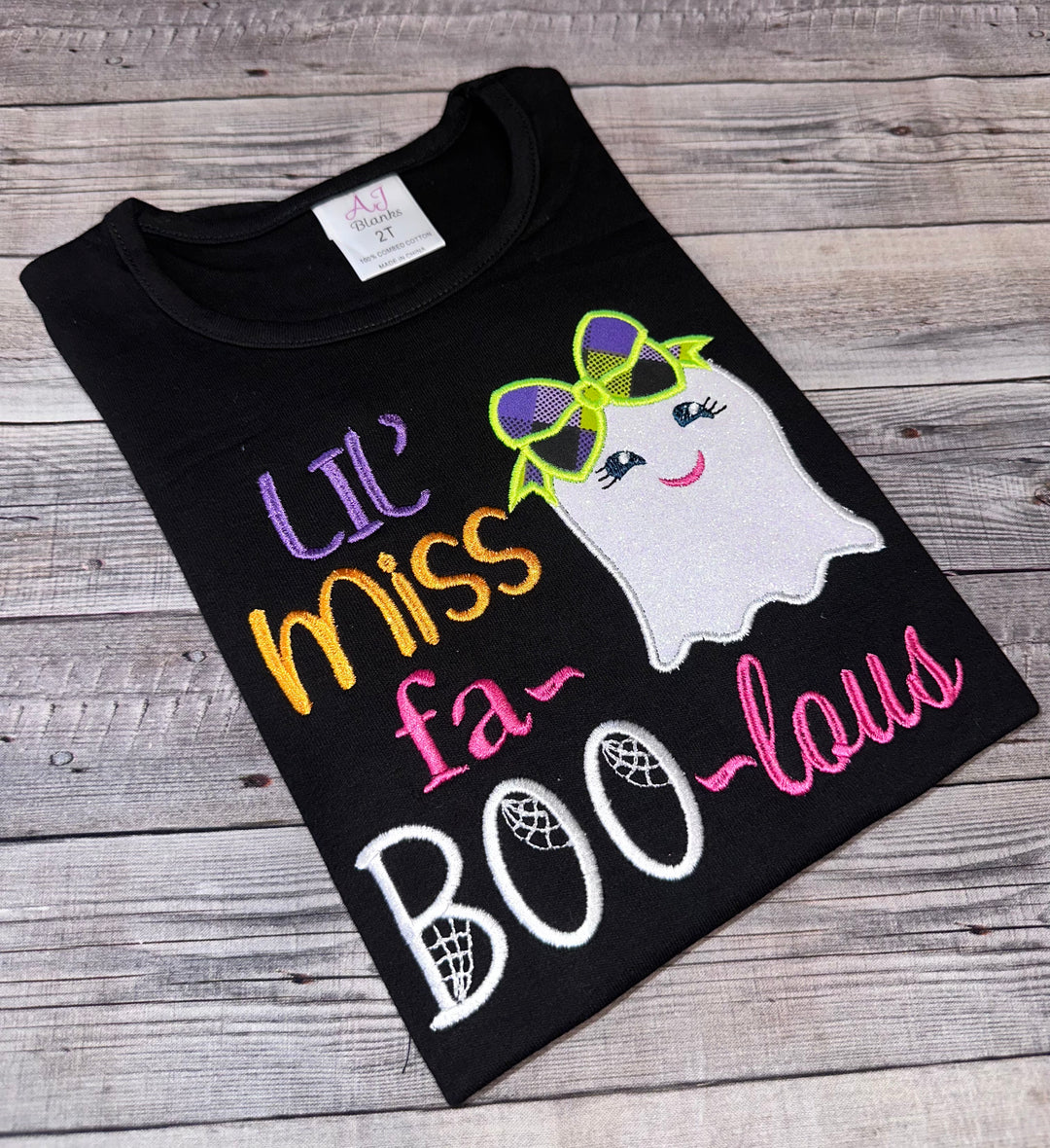 Lil miss faBOOLous Halloween shirt for kids