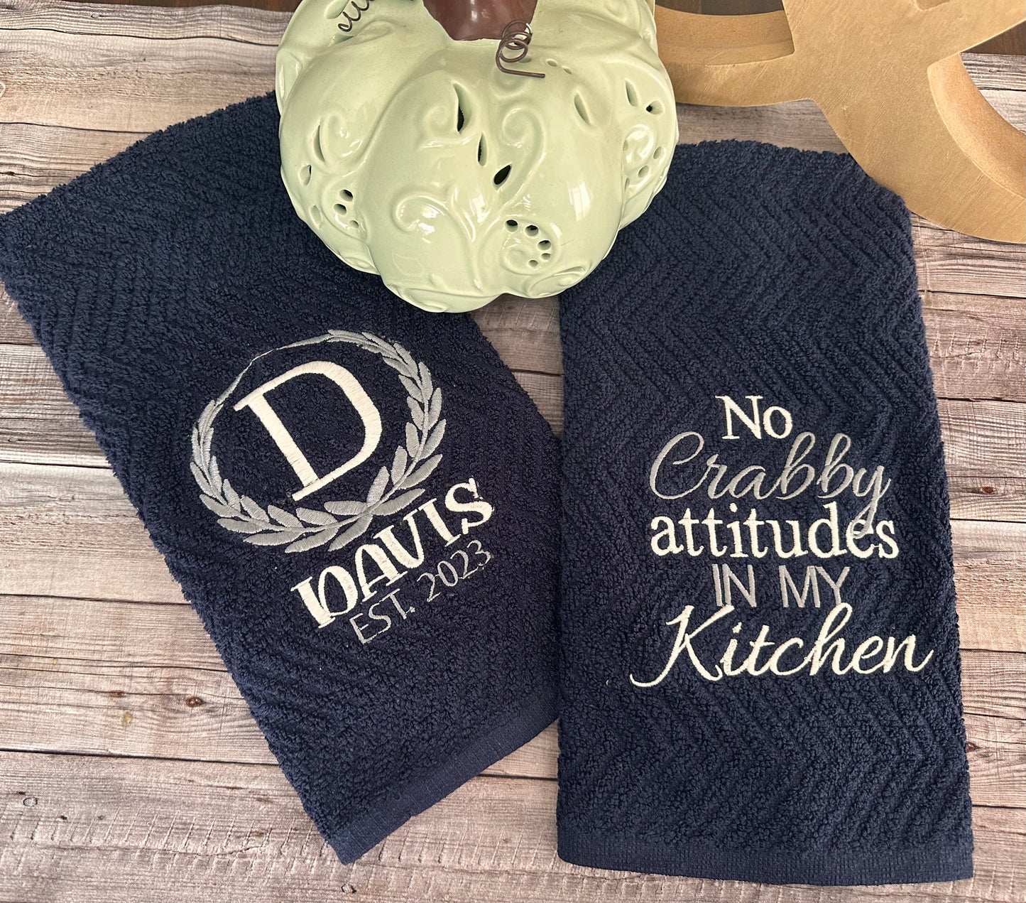 Personalized kitchen towels