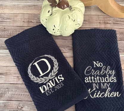 Personalized kitchen towels