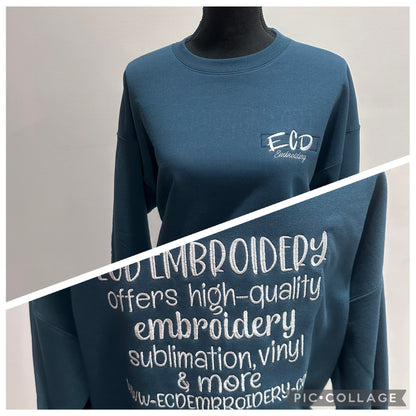 ECD Embroidery apparel