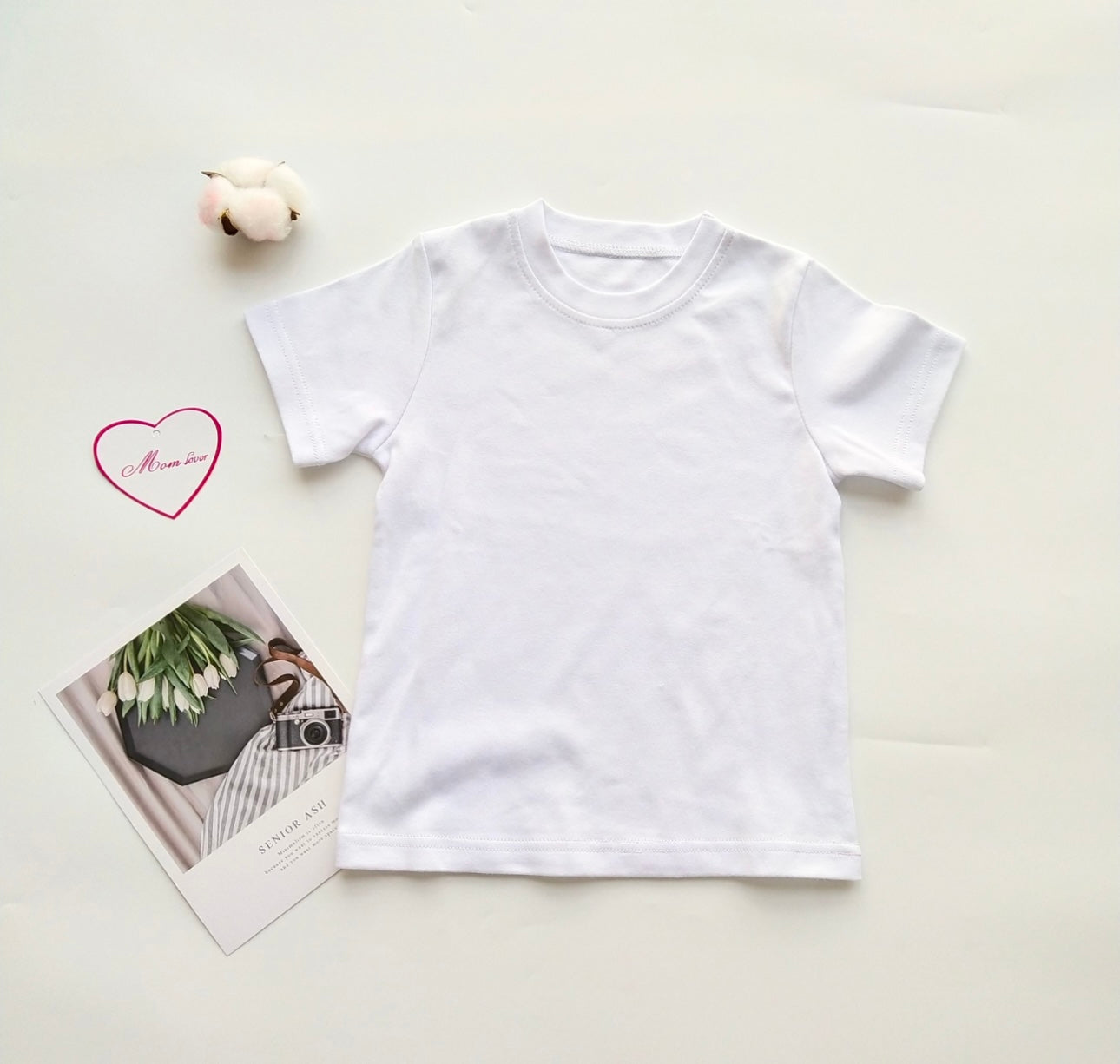 Blank toddler shirt for embroidery Short Sleeve toddler Shirt- white/unisex
