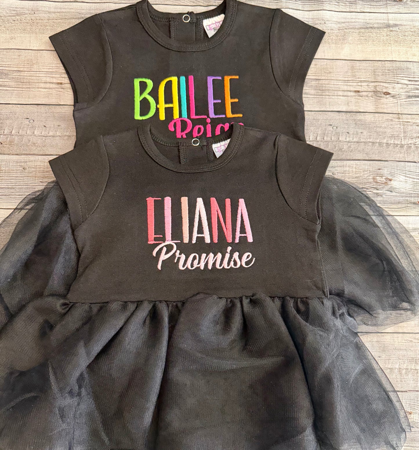Personalized name shirt Tutu Romper for babies