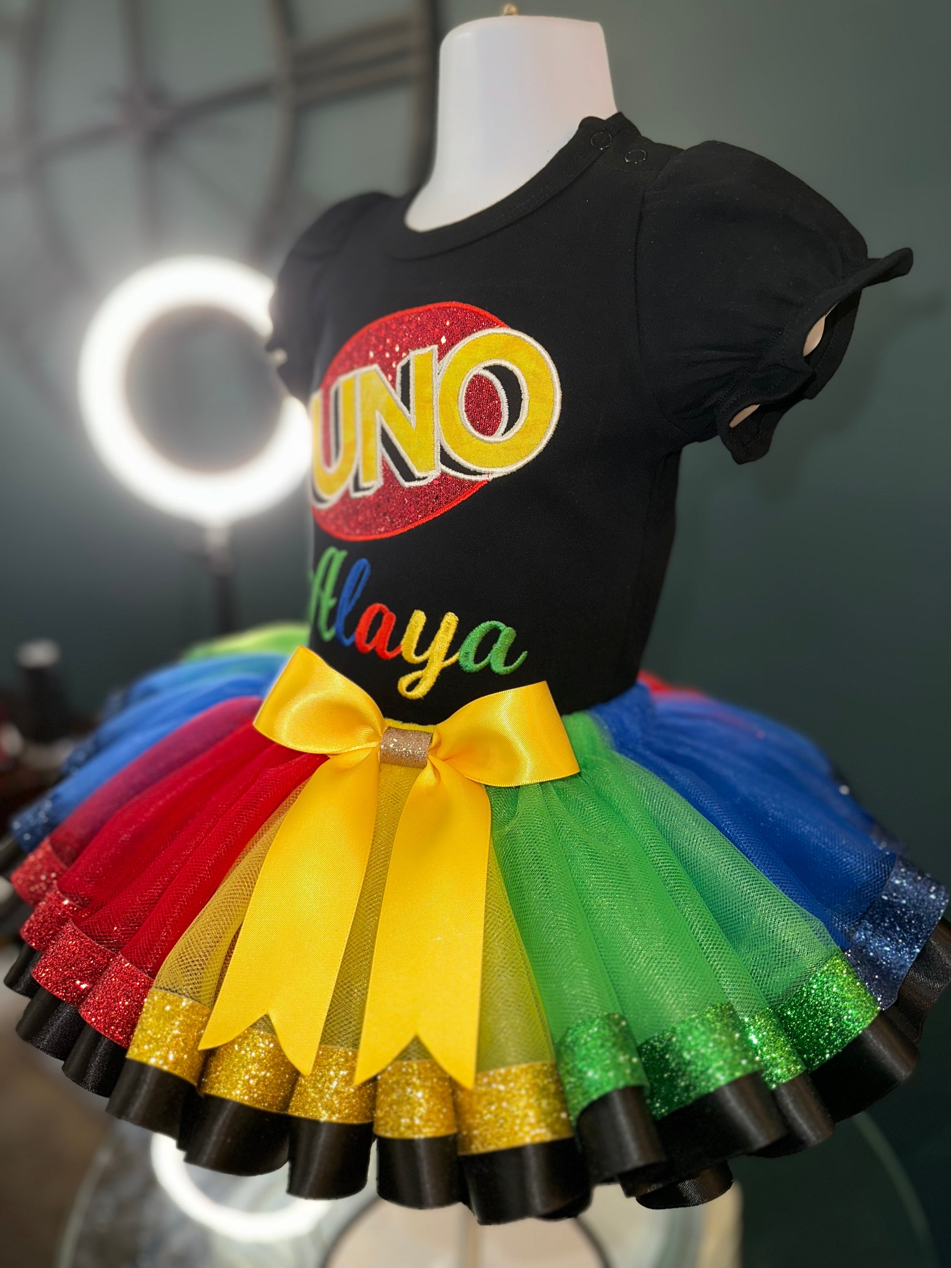 First Birthday UNO Outfit for Girl