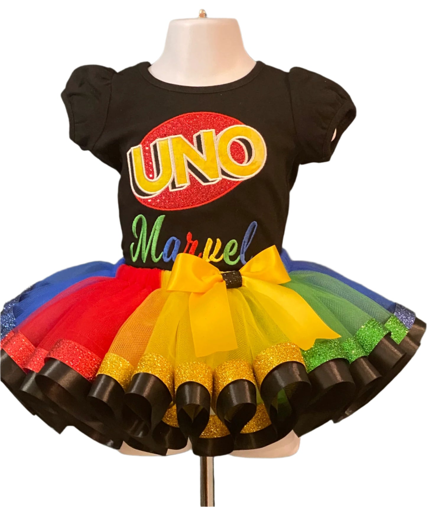 First Birthday UNO Outfit for Girl