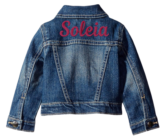 Personalized Jean Jacket for Toddler
